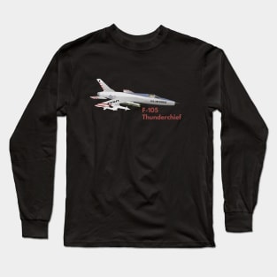 F-105 Thunderchief Military Airplane Long Sleeve T-Shirt